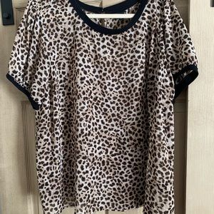 Torrid sheet leopard shirt - size 2